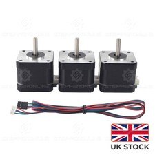 NEMA 17 Stepper Motor 3PCS 1.7A 44Ncm(62oz.in) for 3D Printer CNC Extruder