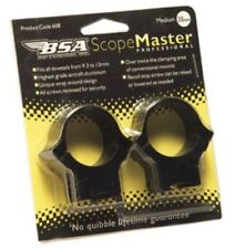BSA 2 piece Scope Mounts: 9.3mm - 11.5mm dovetails, 1" or 30mm tube. Med or High