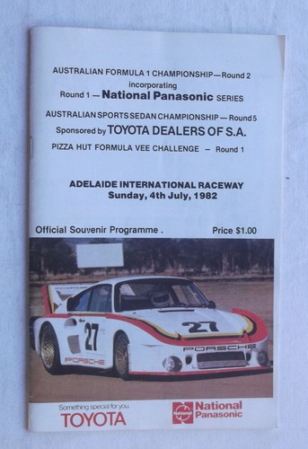 1982 adelaide programme - adelaide,