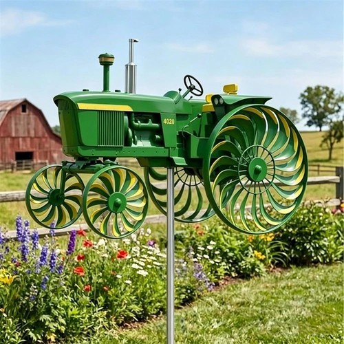 Garden wind spinner - wind, green