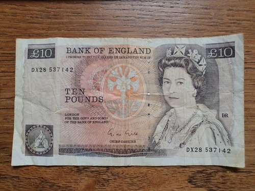 Bank england old ten - old,