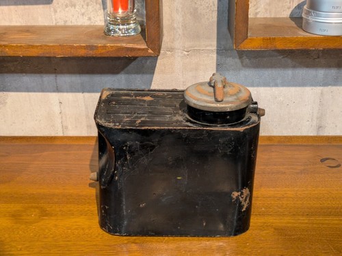 Police oil tank - tank, vintage
