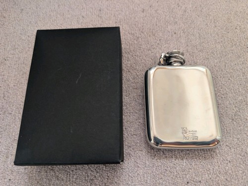 Sheffield pewter hip flask - pewter, 4oz