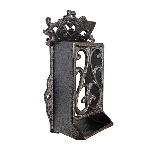 Cast iron matchbox holder wall - cast,