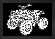 Quad Bike Framed Wall Art