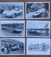 Jaguar D Type Postcards X 6 Brochure Part C E Xkss XK 120 140 150 LISTER LE MANS