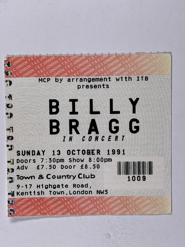 Billy bragg concert original - bragg,