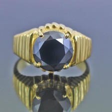 Black diamond ring in - ct,
