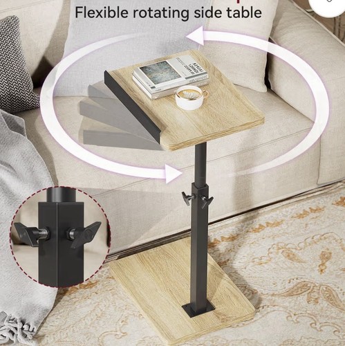 Adjustable height side - adjustable, table