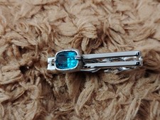 Vintage Swank Tie Clip Blue