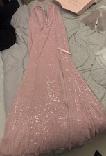 Oh Polly Pink Sequin Maxi