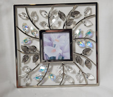 SWAROVSKI Crystal Leaves Picture Frame, 5 inch square