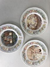 3 The Peter Pan Collection Plates Royal Worcester Inspired  Mabel Lucie Attwell