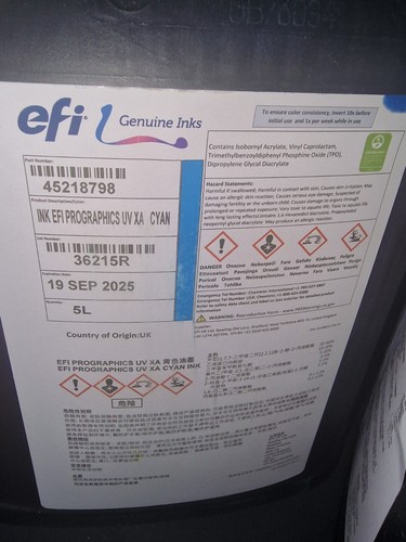Efi vutek ink prographic xa - efi,