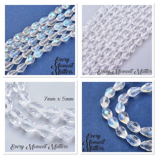 Pear tear drop clear crystal - drop,