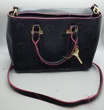 Debenhams Floozie Black & Pink Sparkly Spots Handbag