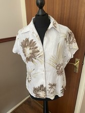 Women Linen Blouse size M
