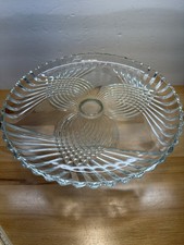 Vintage Glass Cake Stand on