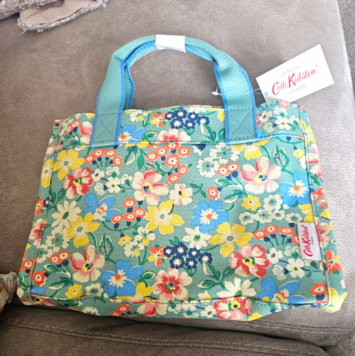 Small sage floral bag - sage,