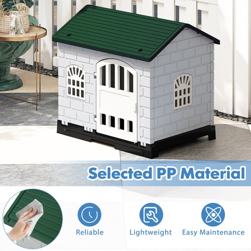 Collapsible plastic dog house - dog,