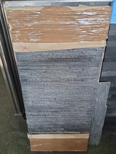 1 Side panel Graphite Slate Waterfall Fireplace Chamber  100cm x 45cm