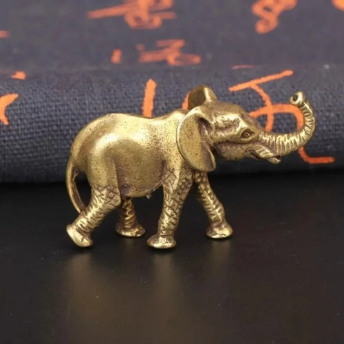Antique bronze elephant - antique,