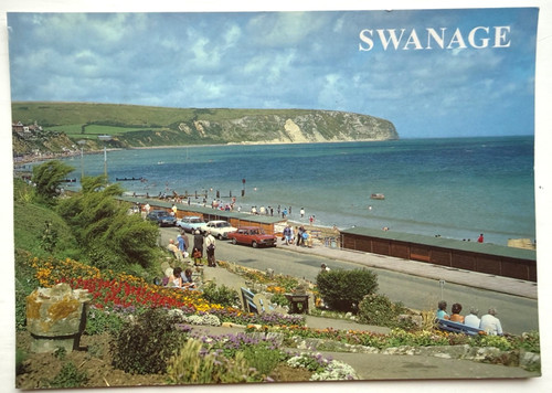 Swanage esplanade and bay - and,