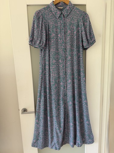 Hush blue alara printed - printed, midi
