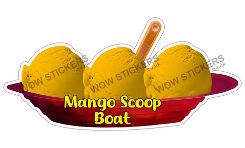 Ice cream van sticker mango - ice,