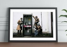 BANKSY SPIES MI5 FRAMED ART