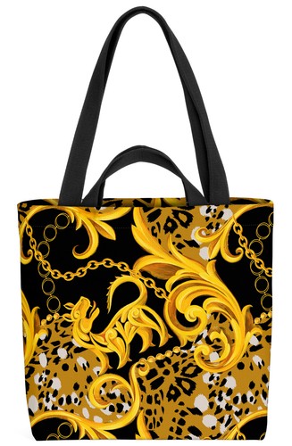 Ornaments black gold bag - ornaments,