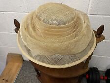 Beige formal wedding hat marks and Spencer