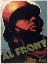 War Propaganda Anarchist Soldier Cnt Fai Spain Spanish Civilad Poster Art 2617Py