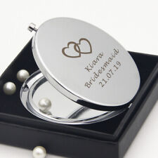 Personalised Compact Mirror Handbag Makeup Mirror for Her Birthday Wedding Gift