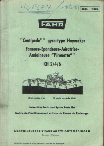 Fahr tedder centipede haymaker - fahr,
