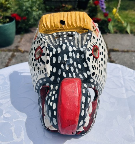 Handcarved guatemalan mask - handcarved,