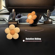 4Pcs Car Interior Accessories Seat Headrest Hooks Hanger Seat Storage Bag Holder