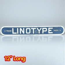 Antique LINOTYPE Plaque