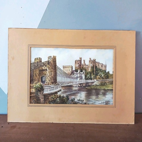 Vintage original watercolour - vintage,
