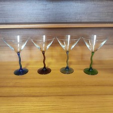 ? Set of 4 Vintage Libbey Style Z-Stem Martini Glasses – Mid-Century Modern 