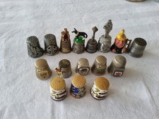 Thimble Collection Pewter / Metal / Enamel