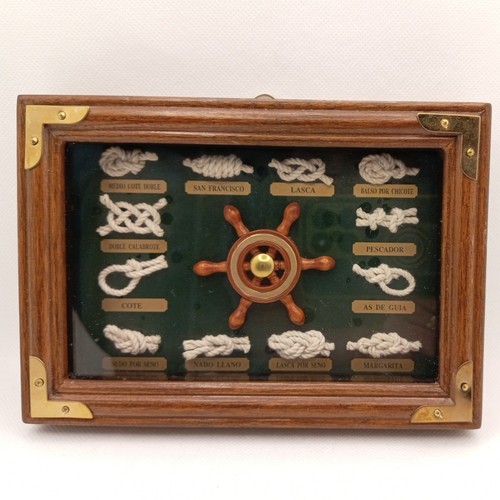 Nautical knots shadow box - nautical,