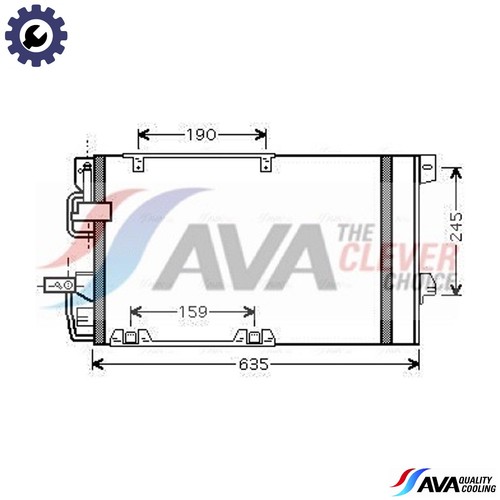 Condenser air conditioning - condenser,