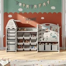 Toy Unit Shelf Toy Organizer Storage Playroom Shelf Kids Book Shelf Storage Unit