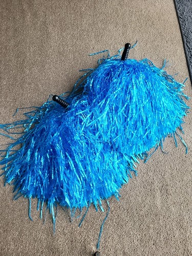 Blue pompoms cheerleader fancy - blue,
