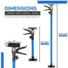 2X Adjustable Drywall Plasterboard Builder Ceiling Easy Support Props For Room