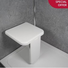 Heuffe Folding Shower Seat for Bath Wall Mounted,Fold Up Shower Stool,Shower... 