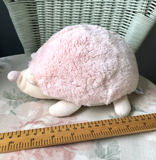 LITTLE JELLYCAT PINK CREAM HEDGEHOG SOFT TOY WITH RATTLE CHIME