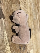 Vintage Brown Pound Puppy Sleeping Mini