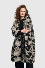 ALEMBIKA URBAN COBWEB DESIGN COCOON SHAPE COAT -SIZE MEDIUM -BNWT